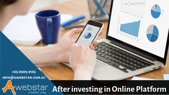 After investing in Online sale