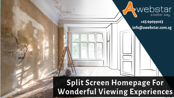 split screen website