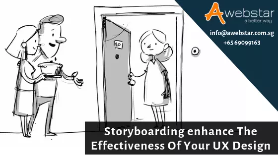story telling for interactive website